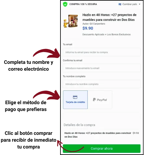 Completa tu nombre y correo electrónico